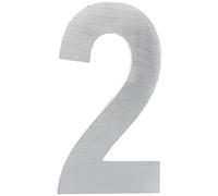 Numéro de maison extérieur, portail ou garage, 20 cm, acier inoxydable AISI 304, installation adhésive numéro 2