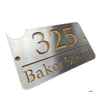 Numero De Maison Exterieur Stainless Steel Door Plates Hollow House Numbers Custom Signs Customized Outdoor Floating Street Road Garden Yard Address Board