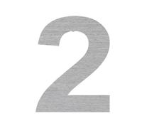 Numéro De Maison Extérieure En Acier Inoxydable 304, 30cm, Adresse 0-9, Prévention La Rouille, Panneau Rue Villa, Numéros Métal, 1 Pièce(Number 2)