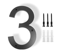 Numéro De Maison Exterior House Numbers Outdoor Letters Digital 20-30cm 0-9 Apartment Door Number Address Signs On The(Number-3,20cm (8 inches))