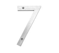 Numéro De Maison Flottant ABS Argent En Relief, 200mm/8 Pouces, Signe D'adresse 0-9 Lettres, Grandes Plaques Porte Modernes, Numéros D'extérieur for La, 1 Pièce(7)