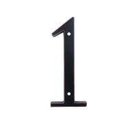 Numéro de Maison Flottant Autocollant 101mm noir numéro de maison porte signe grande adresse extérieure numéros boîte aux lettres moderne appartement signes métal alliage Zinc(1)