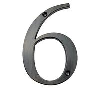 Numéro de Maison Flottant Autocollant 101mm numéro de maison d'adresse porte chiffres en alliage zinc monté sur vis grande adresse signe(6)