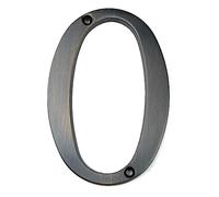 Numéro de Maison Flottant Autocollant 101mm numéro de maison d'adresse porte chiffres en alliage zinc monté sur vis grande adresse signe(0)