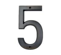 Numéro de Maison Flottant Autocollant Bronze Vieilli 152 Mm Très Grand Numéro De Maison D'adresse Porte En Alliage Zinc Monté Sur Vis Plaque Extérieure(5)