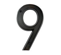 Numéro de Maison Flottant Autocollant Bronze Vieilli 152 Mm Très Grand Numéro De Maison D'adresse Porte En Alliage Zinc Monté Sur Vis Plaque Extérieure(9)