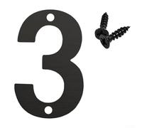 Numéro de maison flottant extérieur avec silhouette raffinée pour fixation murale permanente dans les zones résidentielles nécessitant un affichage clair du numéro (3)