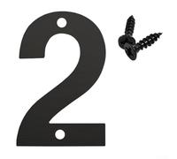 Numéro de maison flottant extérieur avec silhouette raffinée pour fixation murale permanente dans les zones résidentielles nécessitant un affichage clair du numéro (2)