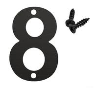 Numéro de maison flottant extérieur avec silhouette raffinée pour fixation murale permanente dans les zones résidentielles nécessitant un affichage clair du numéro (8)