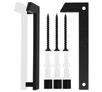 Numéro de Maison Grande Taille Noire, 20cm, Plaque Flottante de Numéro de Maison, Numéro de Rue/Porte en Plastique ABS Effet 3D pour Bureaux, Boîtes Aux Lettres, Garages (Numéro 1)