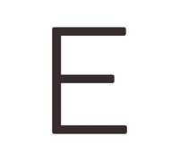 Numéro De Maison Laiton massif 4-12 pouces 10-30cm grand chiffre lettre porte maison publique noir or flottant Signature chiffres extérieurs(E,305mm 12inch)