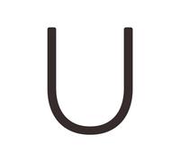 Numéro De Maison Laiton massif 4-12 pouces 10-30cm grand chiffre lettre porte maison publique noir or flottant Signature chiffres extérieurs(U,100mm 4inch)