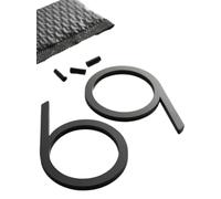 Numéro De Maison Laiton massif 4-12 pouces 10-30cm grand chiffre lettre porte maison publique noir or flottant Signature chiffres extérieurs(Customized fonts,254mm 10inch)