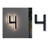 Paulmann Solaire-Lumière de numéro de maison LED, 4 Ce luminaire comporte des modules à LED prémontés de classes énergétiques A A++, A+, A