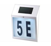 Numéro de maison lumineux solaire ''Trapèze'' Lunartec