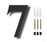 Numéro de maison moderne de 20,3 cm style flottant pour un montage facile sur différentes surfaces (7)