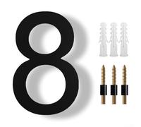 Numéro de maison moderne distinctif - Design élégant flottant de 20,3 cm dans un style élégant ombre noire pour une amélioration (8)