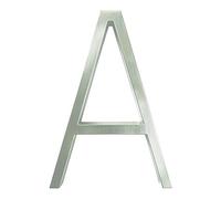 Numéro de maison moderne, grand numéro de maison moderne 3D de 12 cm, plaques de signalisation extérieure de porte numérique de 5 pouces. #0-9 Argent, Numéros d'adresse du domicile, (NO.3173)(A)