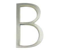 Numéro de maison moderne, grand numéro de maison moderne 3D de 12 cm, plaques de signalisation extérieure de porte numérique de 5 pouces. #0-9 Argent, Numéros d'adresse du domicile, (NO.3173)(B)