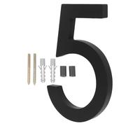 Numéro de Maison Noir en Acrylique Métal pour Adresse Maison et Bureau | Finition Soignée, Structure Pratique et Sûre, Ne Se Casse Pas Facilement