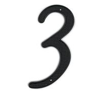 numéro de maison, Numéro de maison en métal 101 mm, 10,2 cm, noir, alliage d'aluminium, numéro porte, boîte aux lettres, adresse, extérieur, n° 0-9(3)