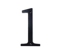 numéro de maison, Numéro de maison moderne 101 mm, 10,2 cm, en alliage zinc noir, numéro porte, boîte aux lettres, adresse, extérieur, n° 0-9(1)