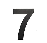Numéro de Maison Numéro de porte en acier inoxydable Numero Maison NOIR ,Aspect flottant, En acier inoxydable SUS304 5in/12.5cm(7)