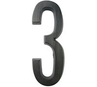 NuméRo De Maison Numéros de maison 1pc 101mm numéro en métal extérieur numéros auto-adhésifs boîte aux lettres autocollants porte 4 pouces argent/noir alliage Zinc #0-9(Black,3)