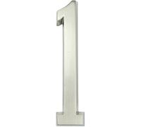 NuméRo De Maison Numéros de maison 1pc 101mm numéro en métal extérieur numéros auto-adhésifs boîte aux lettres autocollants porte 4 pouces argent/noir alliage Zinc #0-9(Silver,1)