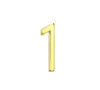Numéro De Maison, Signes Extérieurs, Plaque D'adresse, Panneau Porte Résidentiel D'hôtel, 5Cm, 1 Pièce(1-Gold)