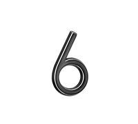 Numéro De Maison, Signes Extérieurs, Plaque D'adresse, Panneau Porte Résidentiel D'hôtel, 5Cm, 1 Pièce(6-Black)