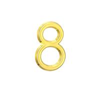 Numéro De Maison, Signes Extérieurs, Plaque D'adresse, Panneau Porte Résidentiel D'hôtel, 5Cm, 1 Pièce(8-Gold)