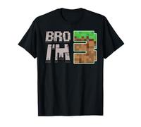 Numéro de pixel du joueur 3e anniversaire pour garçon, Bro I'm 3 Year Old Gamer T-Shirt