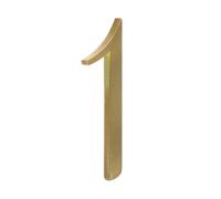 Numéro de Porte en Cuivre pour Maison et Rue, Plaque Dorée | Identification de Couloir, Usage Intérieur pour Bureaux et Habitations, Cuivre, Finition Or