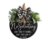 Numéro de porte God This Home And All Those Who Enter The Front Door - Guirlande de fleurs intéressante à suspendre - Panneau en bois rond - Décoration de porche - Convient pour la ferme - Noir - 32