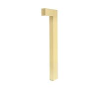 Numéro de porte, Grand panneau architectural moderne flottant doré de 15 cm, visible dans les maisons ou les boîtes aux lettres(1,10cm)