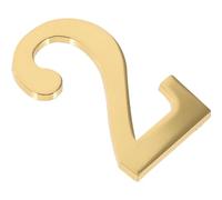 Numéro de Porte Magnétique en Métal pour Maison et Immeuble | Pose sans Perçage, Repositionnable, pour Boîtes aux Lettres et Casiers, Finition Or