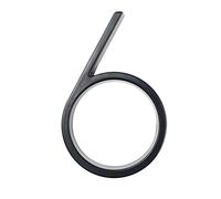 Numéro de porte noir 12cm 5 pouces, signe extérieur de porte numérique(6)