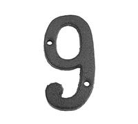 Numéro de porte, Numéro de porte d'entrée en fonte de 8CM, numéro d'adresse, numéro de maison créatif for la décoration murale de café et de cour(9)