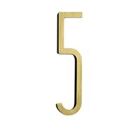 numéro de porte, Numéro d'étage d'hôtel en laiton, décoration de villa(Number 5)