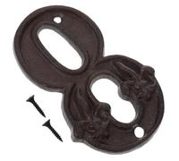 Numéro de Porte Rétro en Fonte Noire, Style Vintage