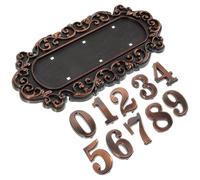 Numéro de Porte Vintage Européen pour Villa, Plaque Décorative | Acrylique Plastique, Style Antique Élégant, Ne Se Décolore Pas, pour Immeubles de Bureau et Villas