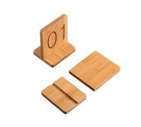 Numéro de table en bois - Numérotation double face de 1 à 10 avec base amovible - Décoration de table pour mariage et banquet - Décoration d'événement