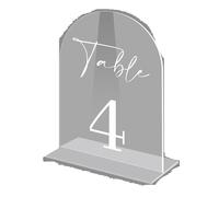 Numéro De Table Étiquette de table numérique, plaque numérotée for mariage, salle à manger, siège personnalisé faire soi-même(Transparent L,Number 1-10)