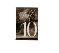 Numéro De Table Numéros de table noirs arqués for décoration mariage(Rectangular,Table 1-10)