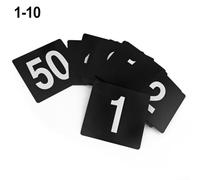 Numéro de table pour banquets et réceptions en plastique robuste pour une utilisation durable dans les zones à fort trafic