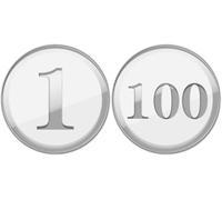 Numéro de table rond en acrylique for restaurant, for résidence, appartement, bureau, boîte aux lettres, plaque d'immatriculation en acrylique(6cm Silver,41-60)