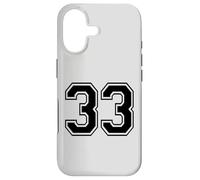 Numéro de Trente Trois #33 - Uniforme d'équipe de Sport - Anniversaire 33 Coque pour iPhone 17