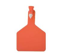 Numéro d'identification plastique pour bétail, Étiquettes auriculaires for bétail en TPU, lot de 50 ou 100 étiquettes vierges grande taille, une seule pièce(Orange,100pcs)