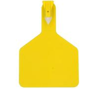 Numéro d'identification plastique pour bétail, Étiquettes auriculaires for bétail en TPU, lot de 50 ou 100 étiquettes vierges grande taille, une seule pièce(Yellow,50pcs)